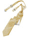 Cardi Pre-Tied Harvest Maize Striped Satin Skinny Necktie
