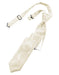 Cardi Pre-Tied Ivory Tapestry Skinny Necktie