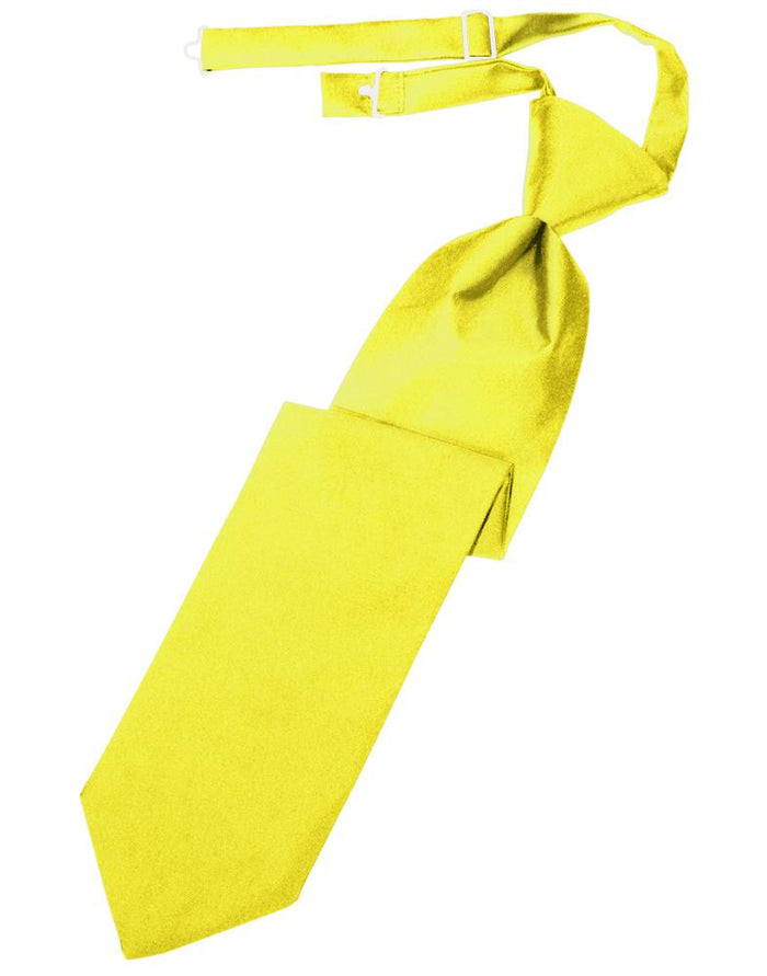 Cardi Pre-Tied Lemon Luxury Satin Necktie