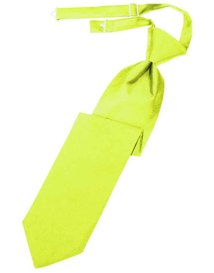 Cardi Pre-Tied Lime Luxury Satin Necktie