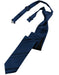 Cardi Pre-Tied Peacock Striped Satin Skinny Necktie
