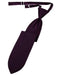 Cardi Pre-Tied Raisin Herringbone Necktie