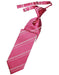 Cardi Pre-Tied Watermelon Striped Satin Necktie