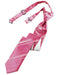 Cardi Pre-Tied Watermelon Striped Satin Skinny Necktie