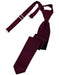 Cardi Pre-Tied Wine Luxury Satin Skinny Necktie