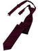 Cardi Pre-Tied Wine Striped Satin Skinny Necktie