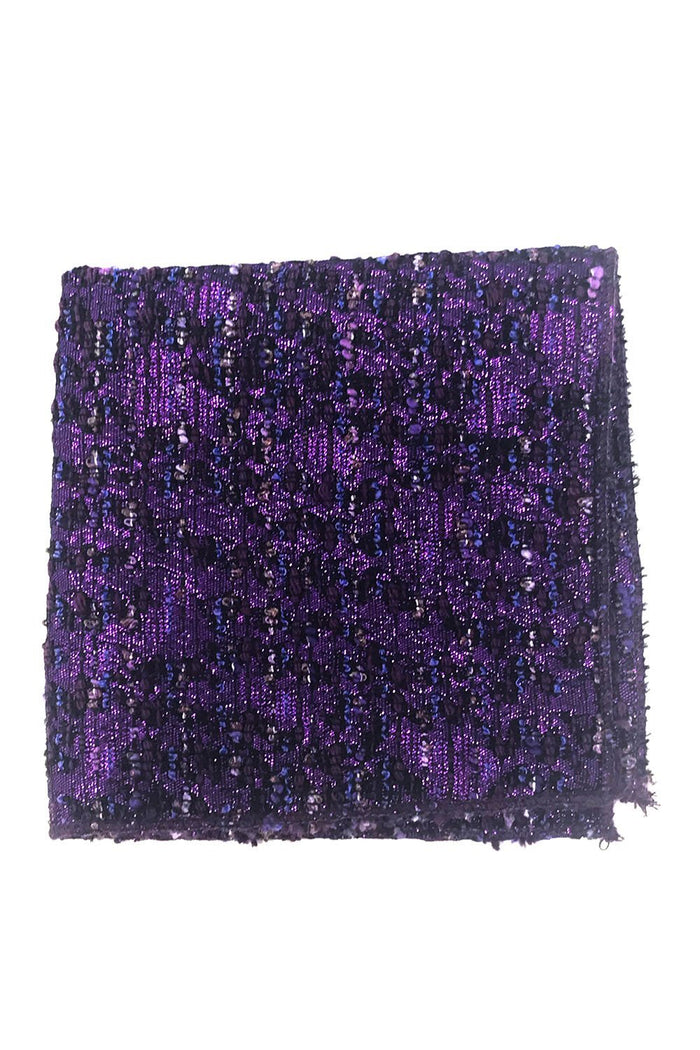 Purple Laurent Pocket Square