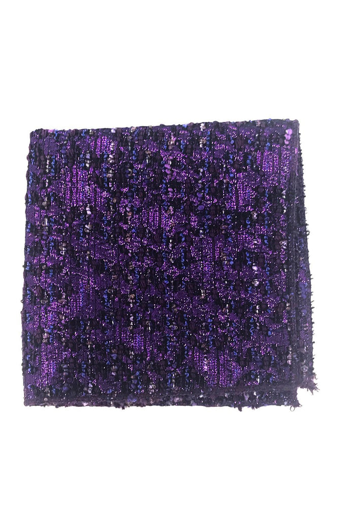 Purple Laurent Pocket Square