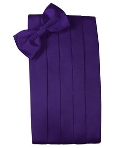 Purple Luxury Kids Satin Cummerbund