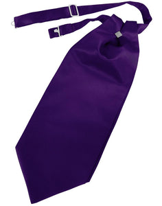 Purple Solid Satin Kids Cravat