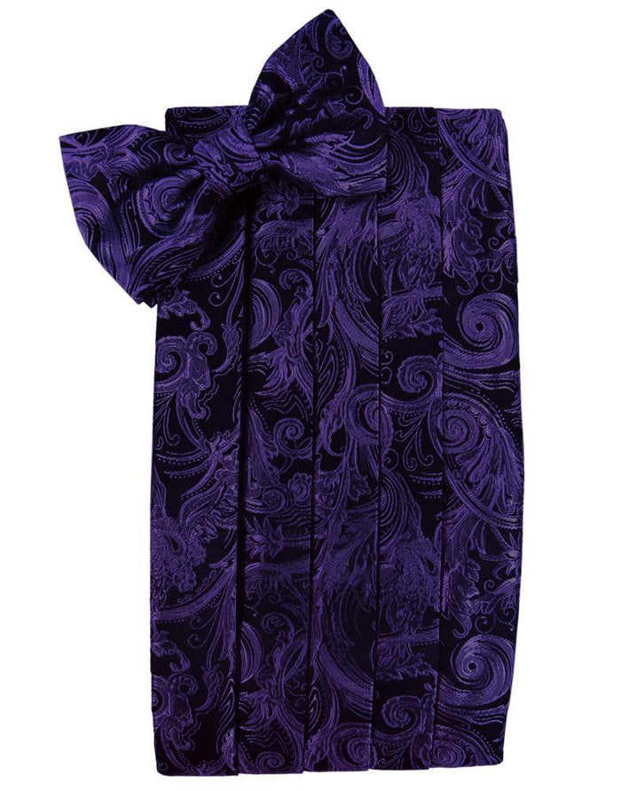 Purple Tapestry Kids Cummerbund