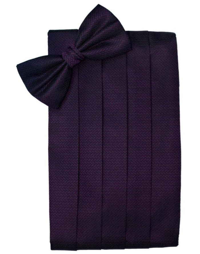 Raisin Herringbone Kids Cummerbund