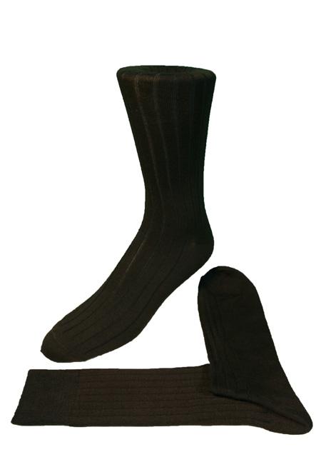 Ribbed Formal Socks