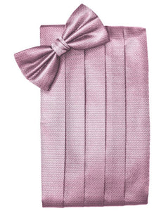 Rose Herringbone Cummerbund