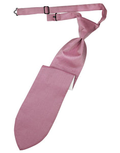 Rose Herringbone Kids Necktie