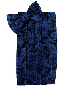 Royal Blue Tapestry Kids Cummerbund