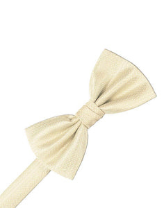 Sand Herringbone Kids Bow Tie