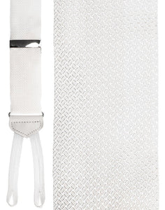"Savona" White Suspenders