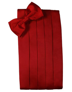 Scarlet Luxury Satin Cummerbund
