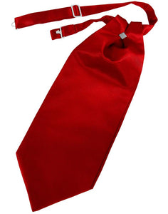 Scarlet Solid Satin Kids Cravat