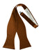 Cardi Self Tie Cognac Luxury Satin Bow Tie