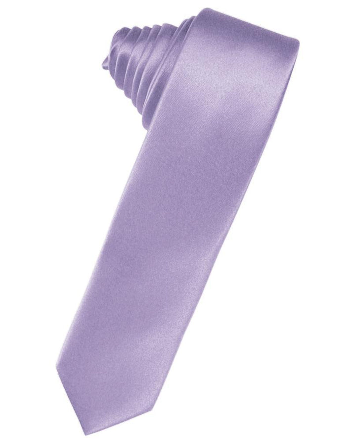 Heather Luxury Satin Skinny Necktie