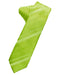 Lime Striped Satin Skinny Necktie