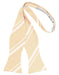 Cardi Self Tie Peach Striped Satin Bow Tie