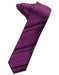 Sangria Striped Satin Skinny Necktie