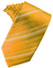 Tangerine Striped Satin Necktie