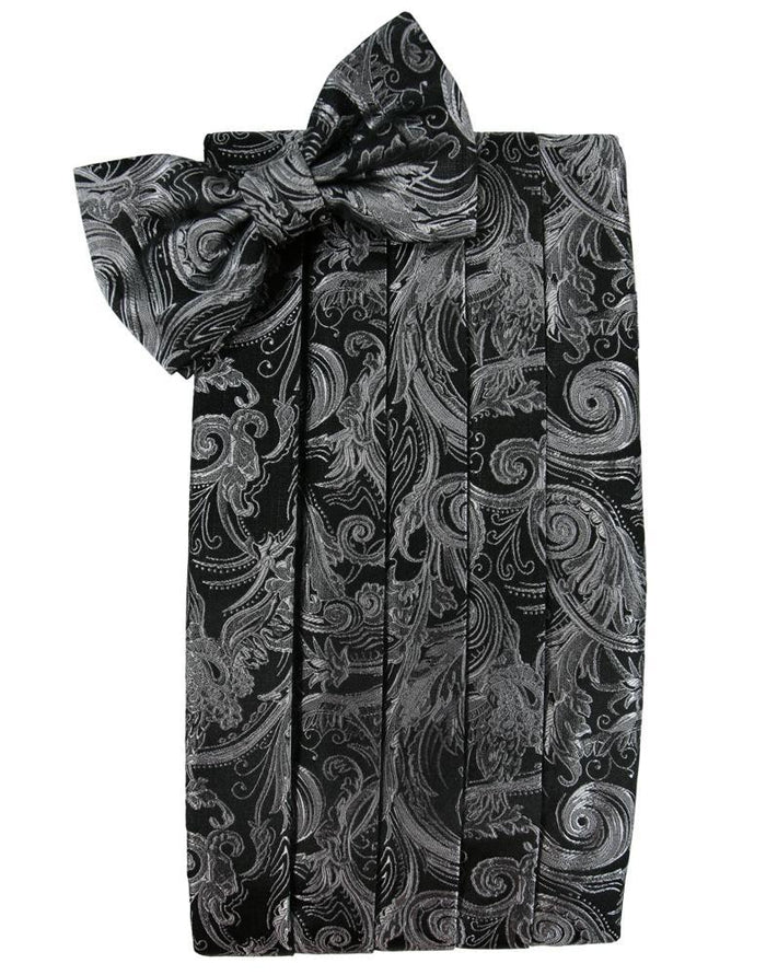 Silver Tapestry Cummerbund