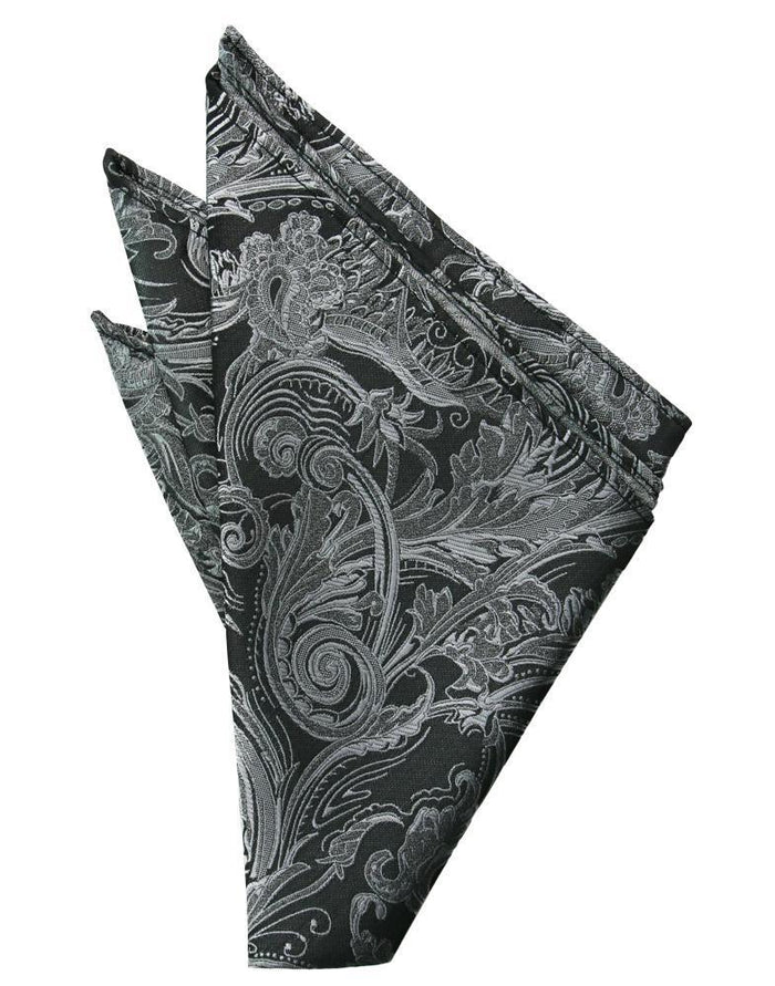 Silver Tapestry Pocket Square
