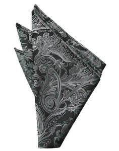 Silver Tapestry Pocket Square