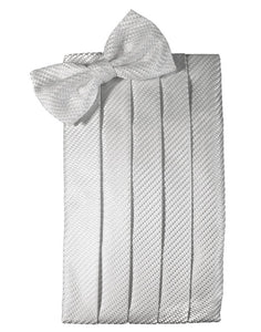 Silver Venetian Kids Cummerbund