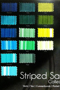 Striped Satin Swatch Card
