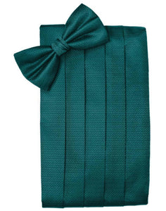 Teal Herringbone Kids Cummerbund