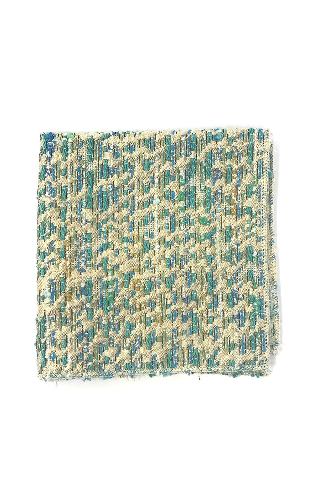 Teal Laurent Pocket Square
