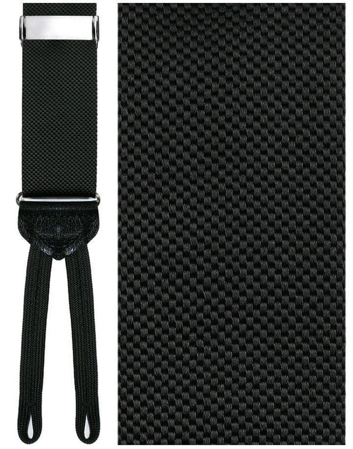 "Teramo" Black Suspenders