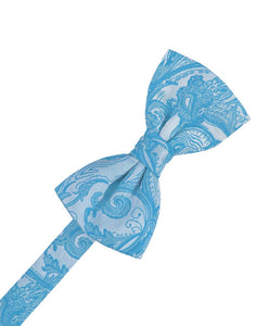Turquoise Tapestry Kids Bow Tie