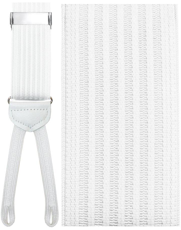 "Umbria" White Suspenders