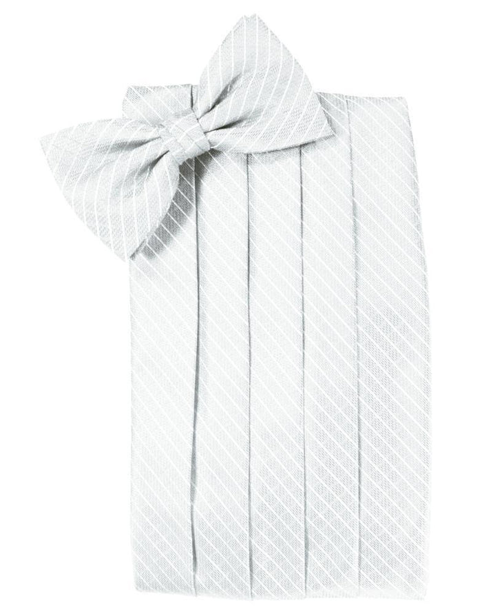 White Palermo Kids Cummerbund