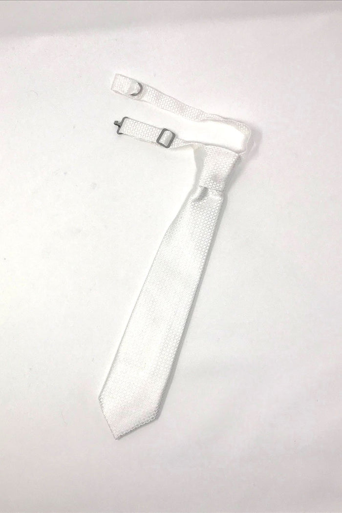 White Regal Kids Necktie