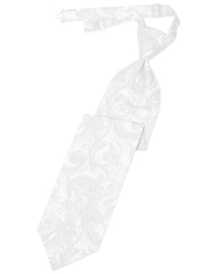 White Tapestry Kids Necktie