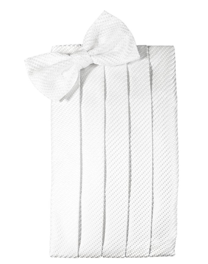 White Venetian Kids Cummerbund