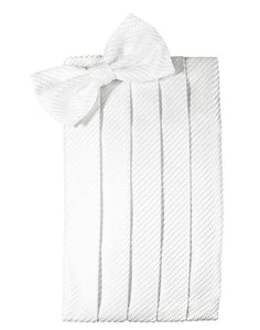 White Venetian Kids Cummerbund