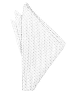 White Venetian Pocket Square