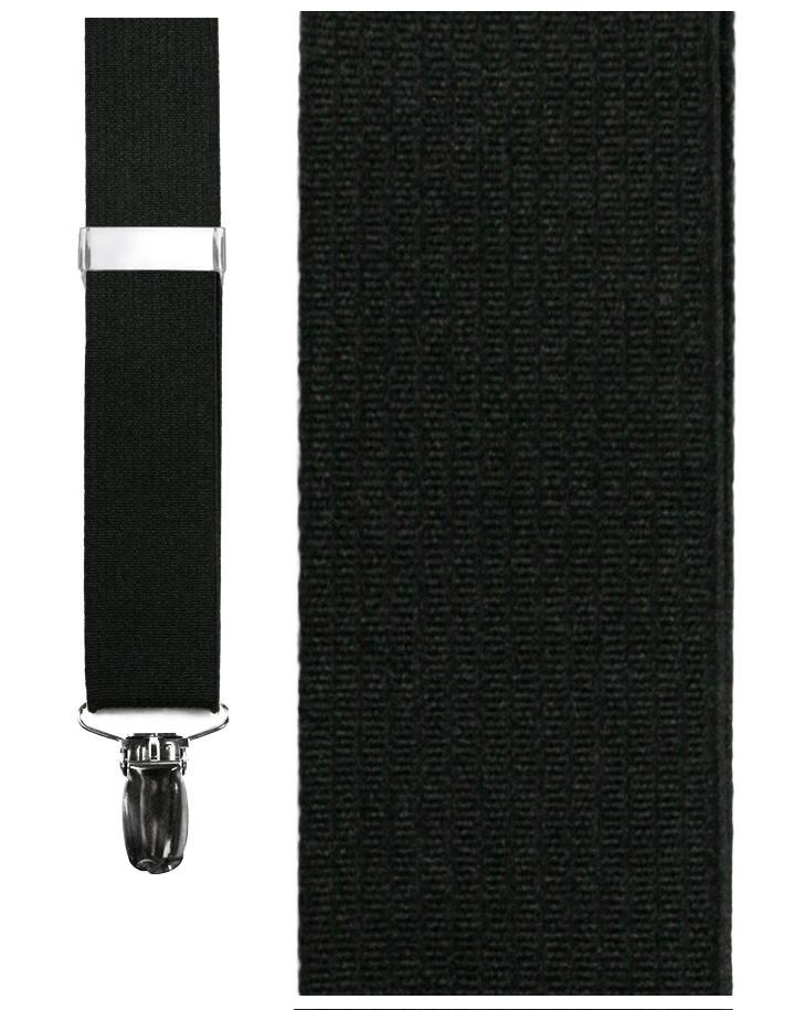 "William" Black Suspenders