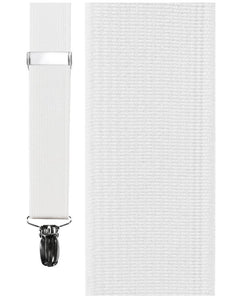 "William" White Suspenders