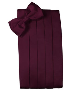 Wine Luxury Satin Cummerbund