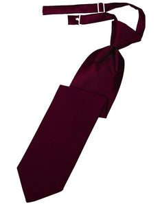 Wine Luxury Satin Kids Necktie